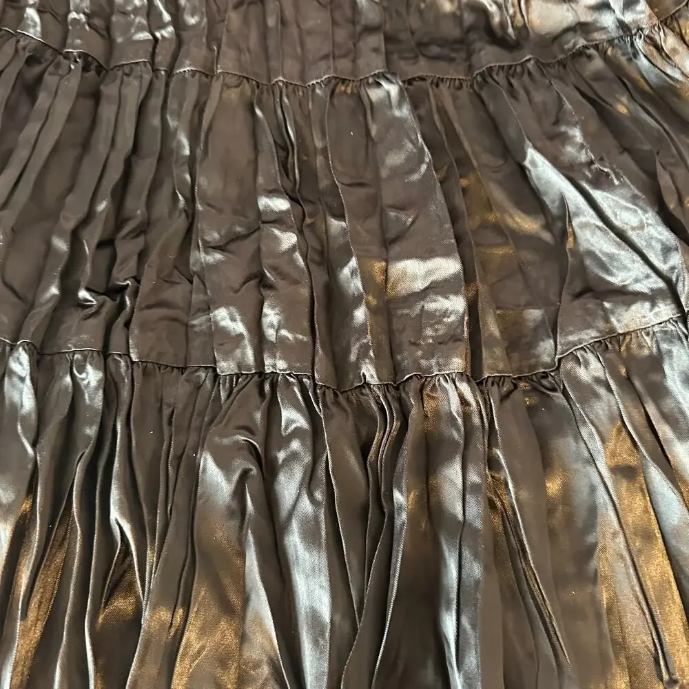 Frederick's of Hollywood Classic Ruffle Mini Skirt Size L Y2K Whimsigoth Emo‎